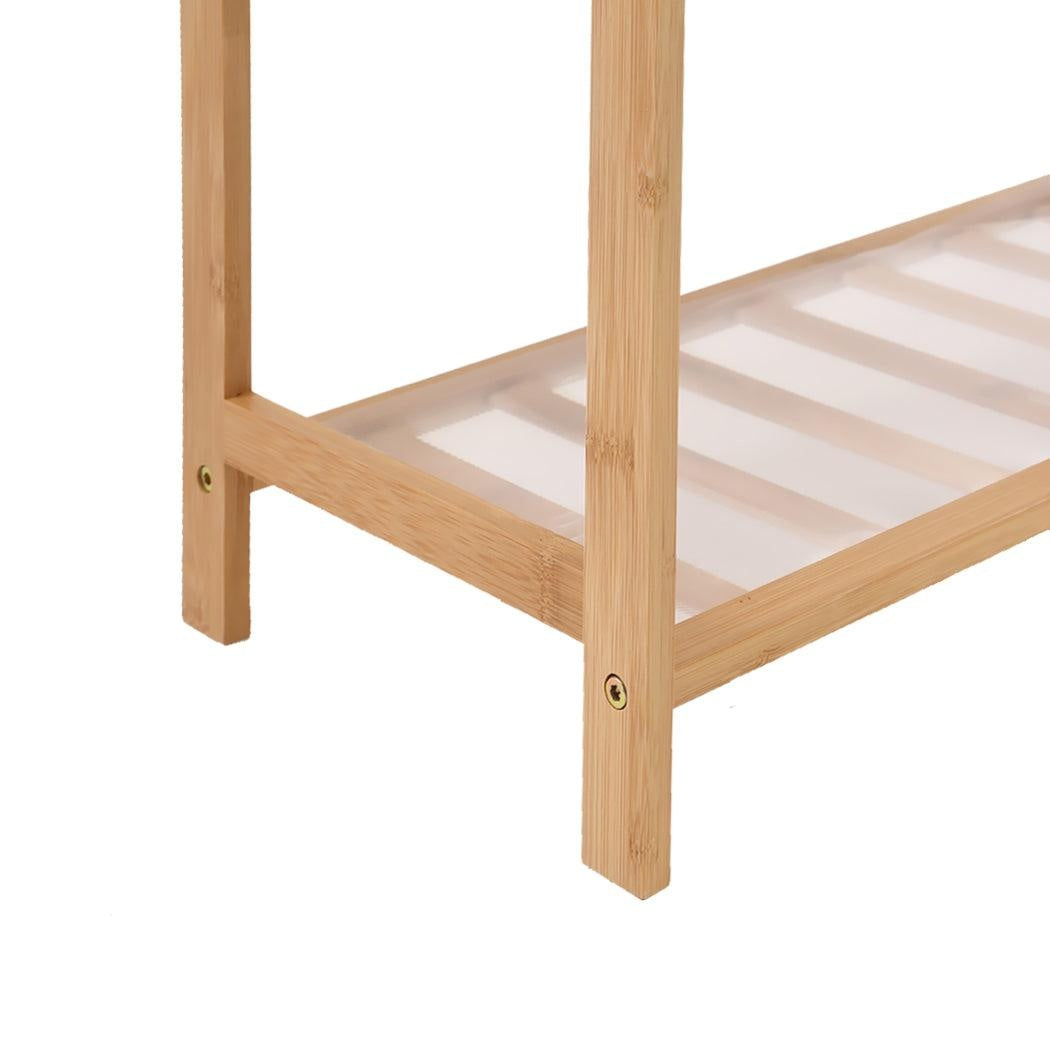 Levede Bamboo Shoe Rack Storage Wooden Organizer Shelf Stand 6 Tiers Layers 70cm Deals499
