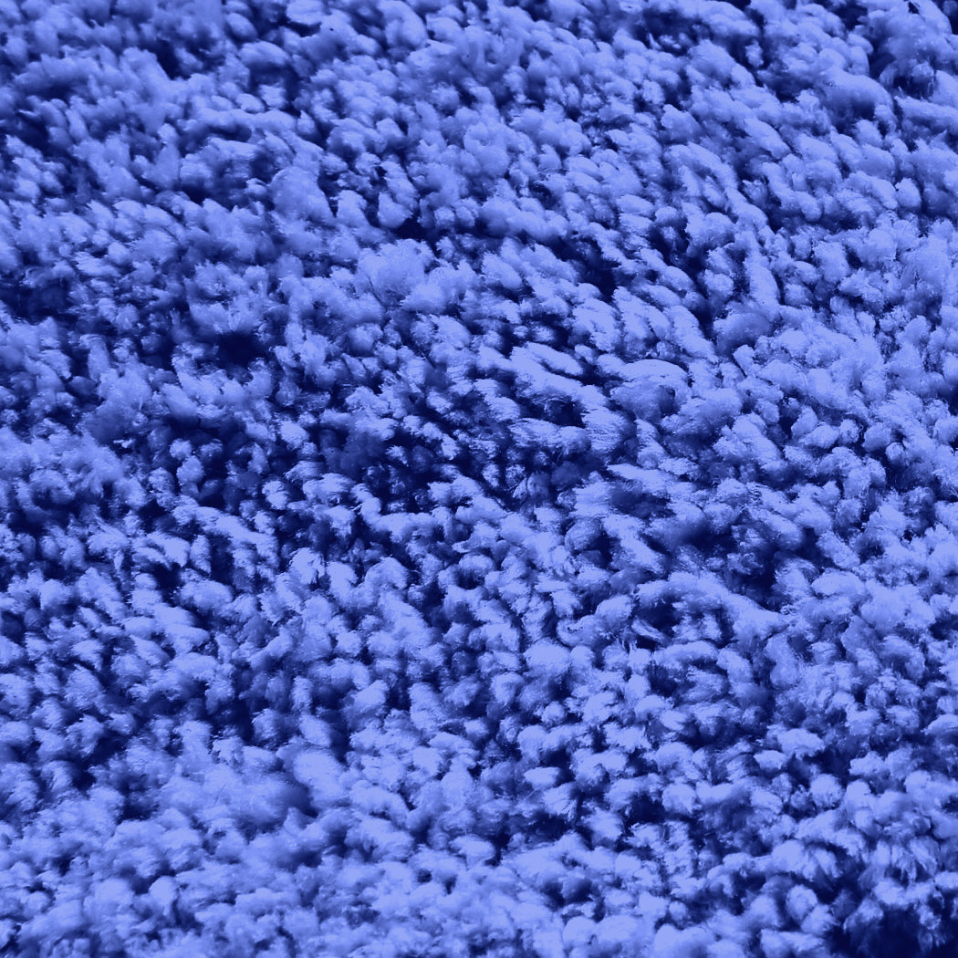 Ultra Soft Anti Slip Rectangle Plush Shaggy Floor Rug Carpet 120x170cm Blue Deals499