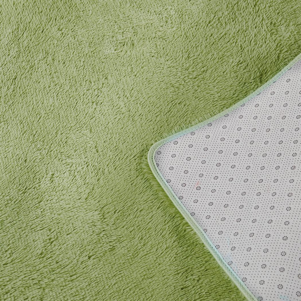 Designer Soft Shag Shaggy Floor Confetti Rug Carpet Home Decor 80x120cm Green Deals499