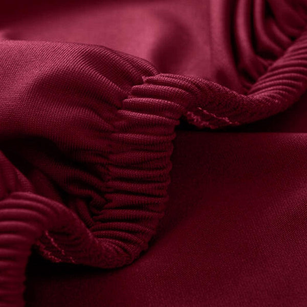 Easy Fit Stretch Couch Sofa Slipcovers Protectors Covers 2 Seater Burgundy Deals499