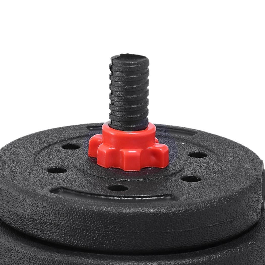 Dumbbells Barbell Weight Set 40KG Adjustable Rubber Home GYM Exercise Fitness Deals499