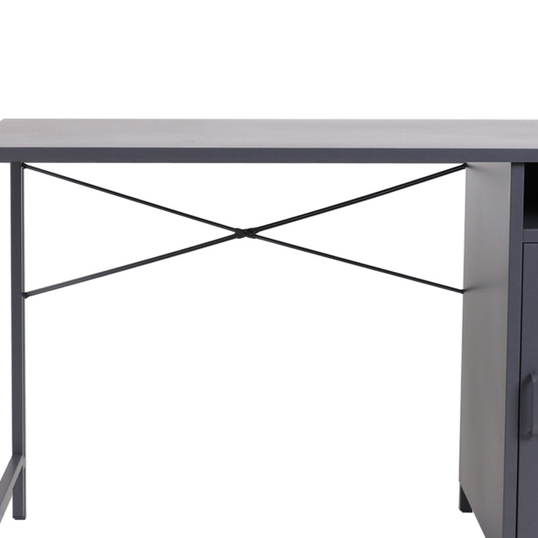 Office Computer Desks Metal Laptop Study Table Home Storage Workstation Shelf Deals499