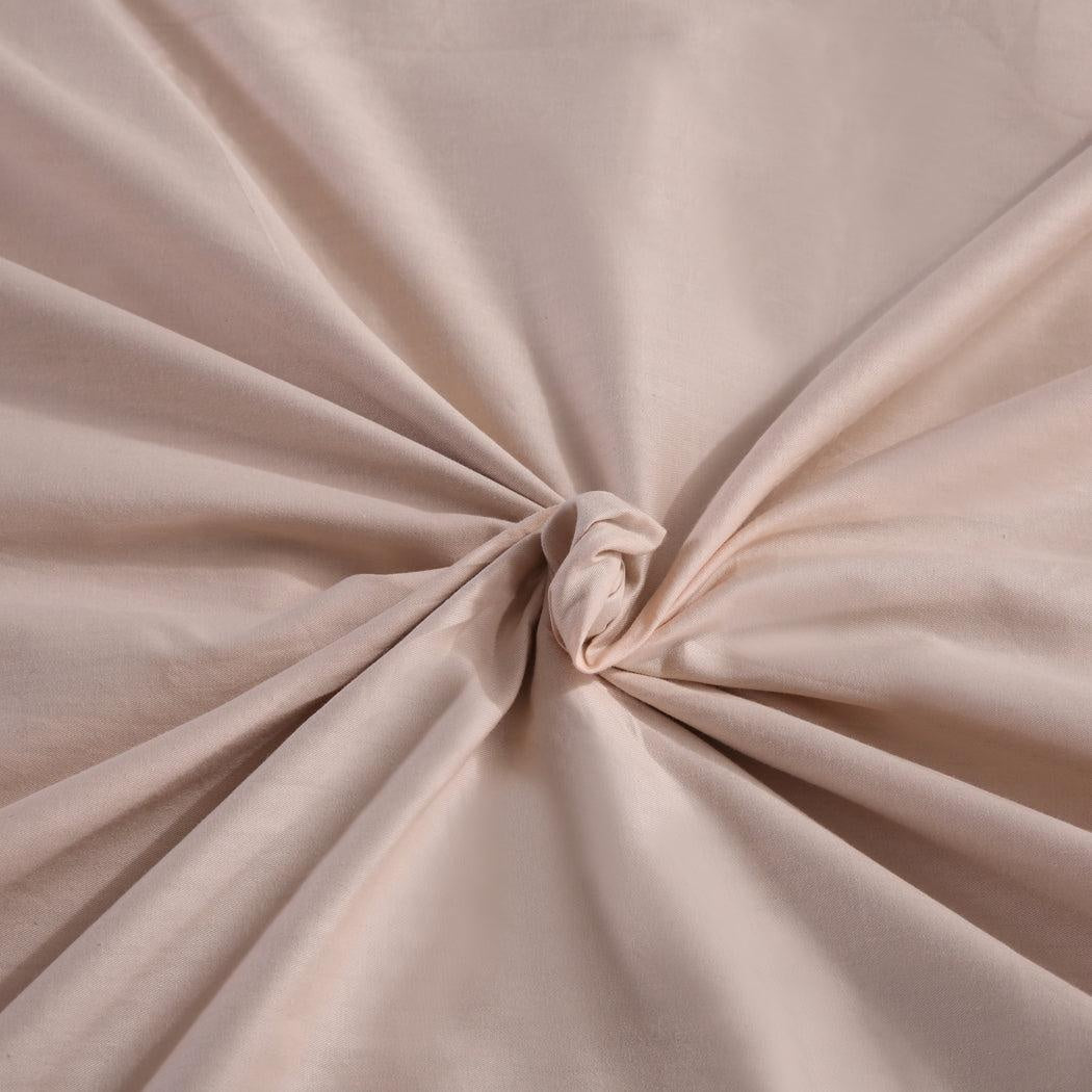 DreamZ 121x92cm Cotton Anti Anxiety Weighted Blanket Cover Protector Beige DreamZ