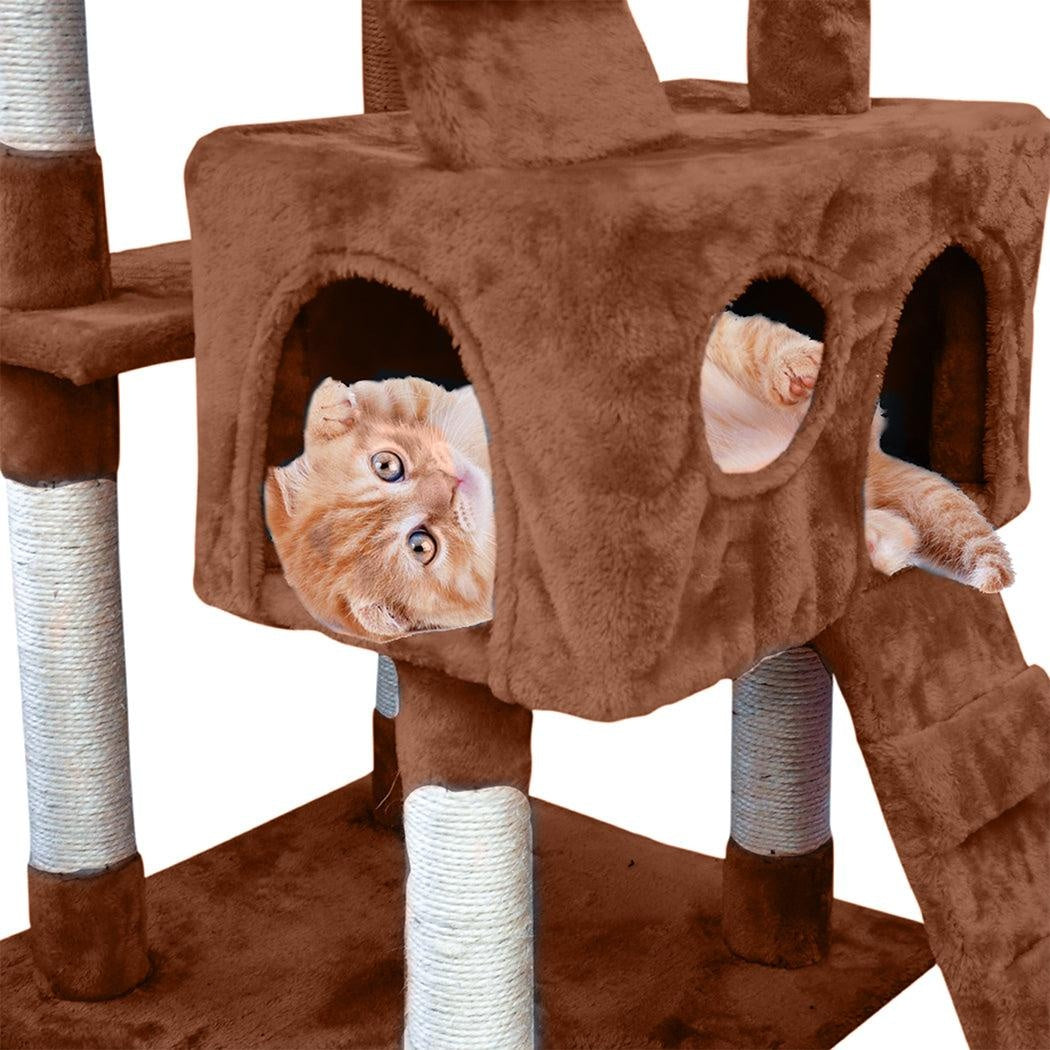 PaWz 2.1M Cat Scratching Post Tree Gym House Condo Furniture Scratcher Tower Deals499