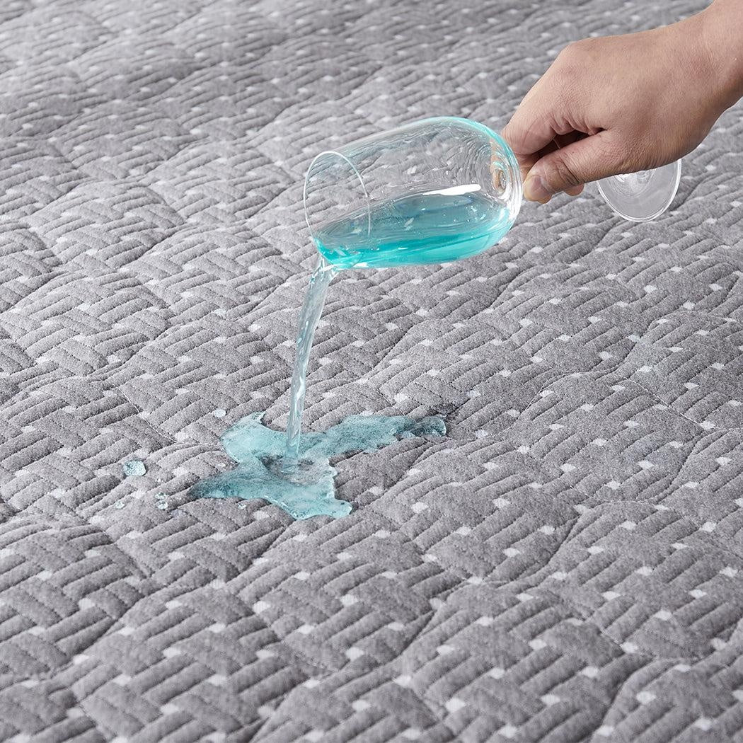Dreamz Mattress Protector Topper Bamboo Charcoal Pillowtop Waterproof Single Deals499