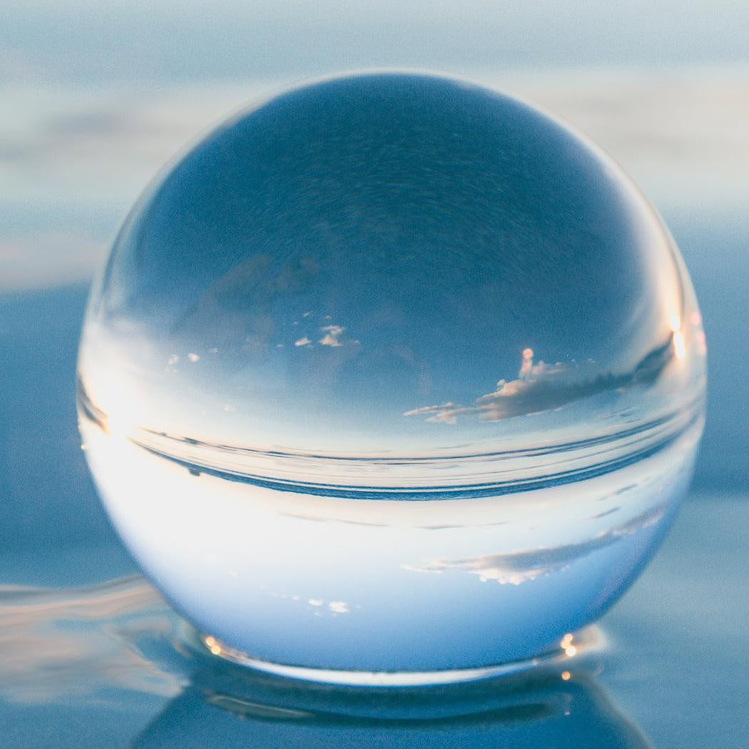 Clear Glass Healing Crystal Ball Sphere Photography Props Lens ball Decor Gifts Deals499