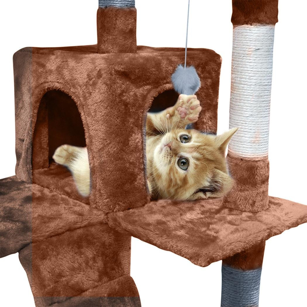 PaWz 2.1M Cat Scratching Post Tree Gym House Condo Furniture Scratcher Tower Deals499