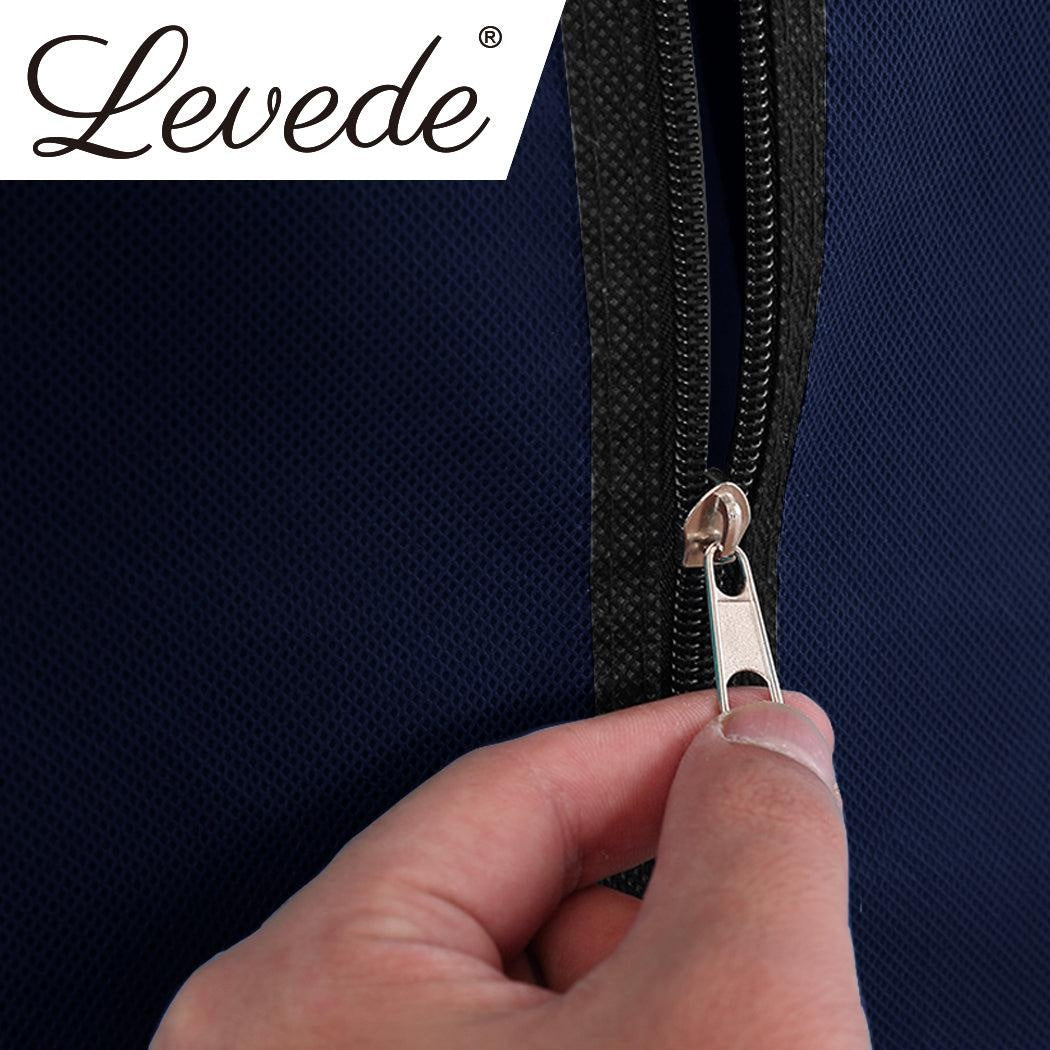 Levede Portable Wardrobe Organiser Clothes Closet Storage Cabinet Navy Blue Deals499
