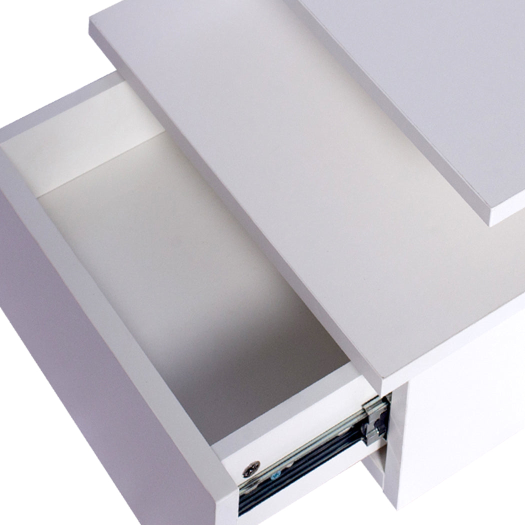 Levede Bedside Tables LED Wall Mounted Cabinet Side Table Floating Nightstand X2 Deals499