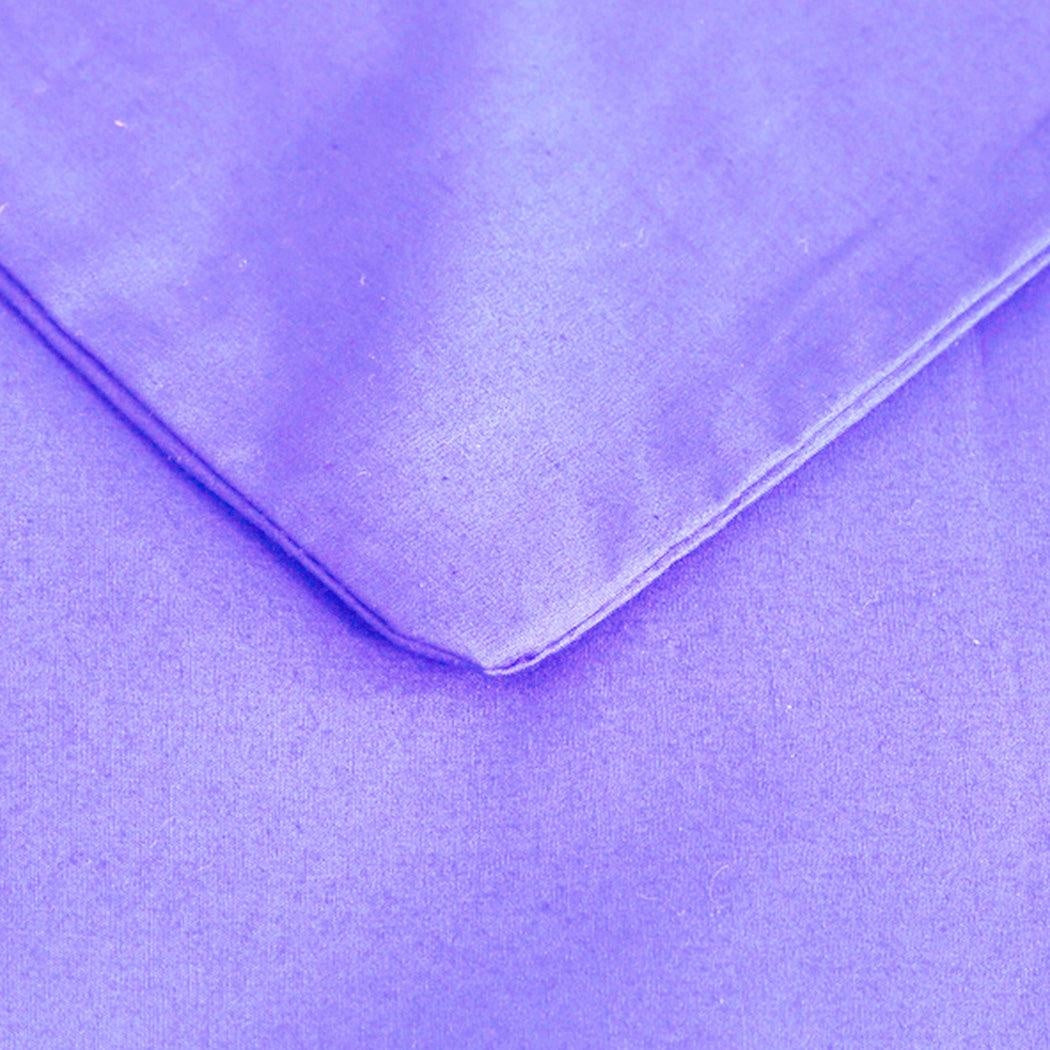 DreamZ 121x91cm Anti Anxiety Weighted Blanket Blankets Bamboo Cover Only Purple DreamZ