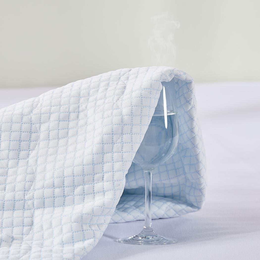 Dreamz Mattress Protector Topper Cool Fabric Pillowtop Waterproof Cover Single Deals499