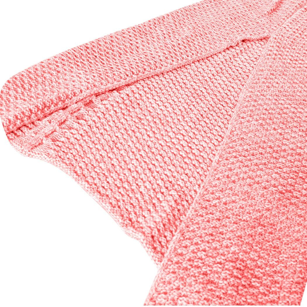 Mermaid Tail Crochet Blanket Sofa Rug Knit Handmade Soft Sleeping Bag Red Deals499