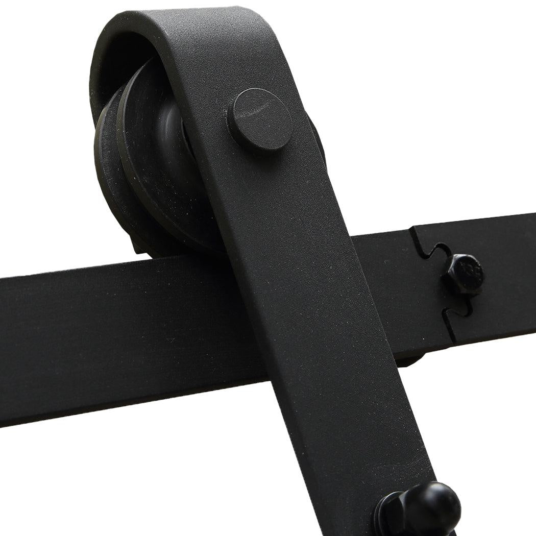 1.83M Antique Classic Style Double Sliding Barn Door Hardware Track Roller Kit Deals499