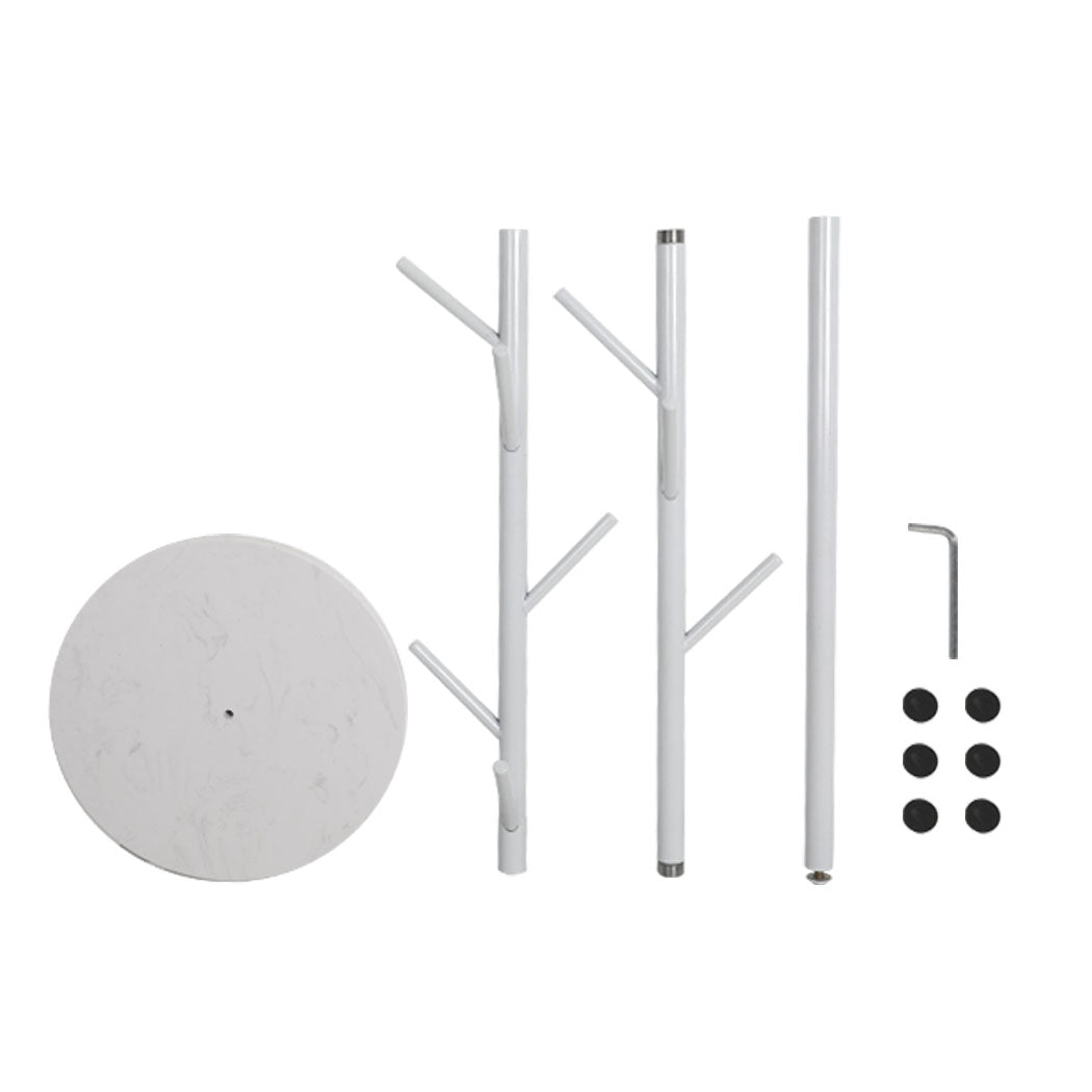 Clothes Stand Garment Coat Rack Metal Rail Portable Hanger Stand Organizer White Deals499