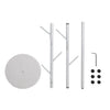 Clothes Stand Garment Coat Rack Metal Rail Portable Hanger Stand Organizer White Deals499