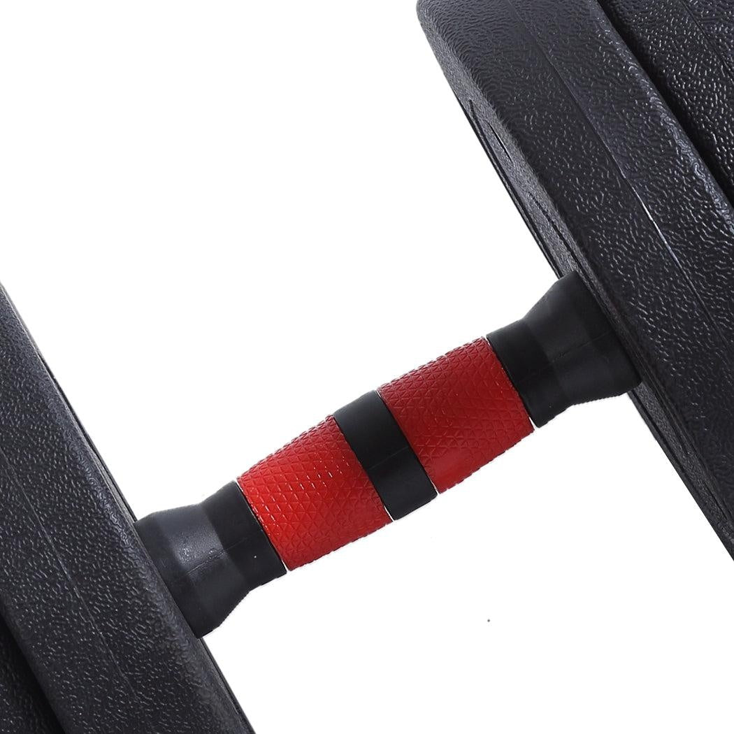 Dumbbells Barbell Weight Set 40KG Adjustable Rubber Home GYM Exercise Fitness Deals499
