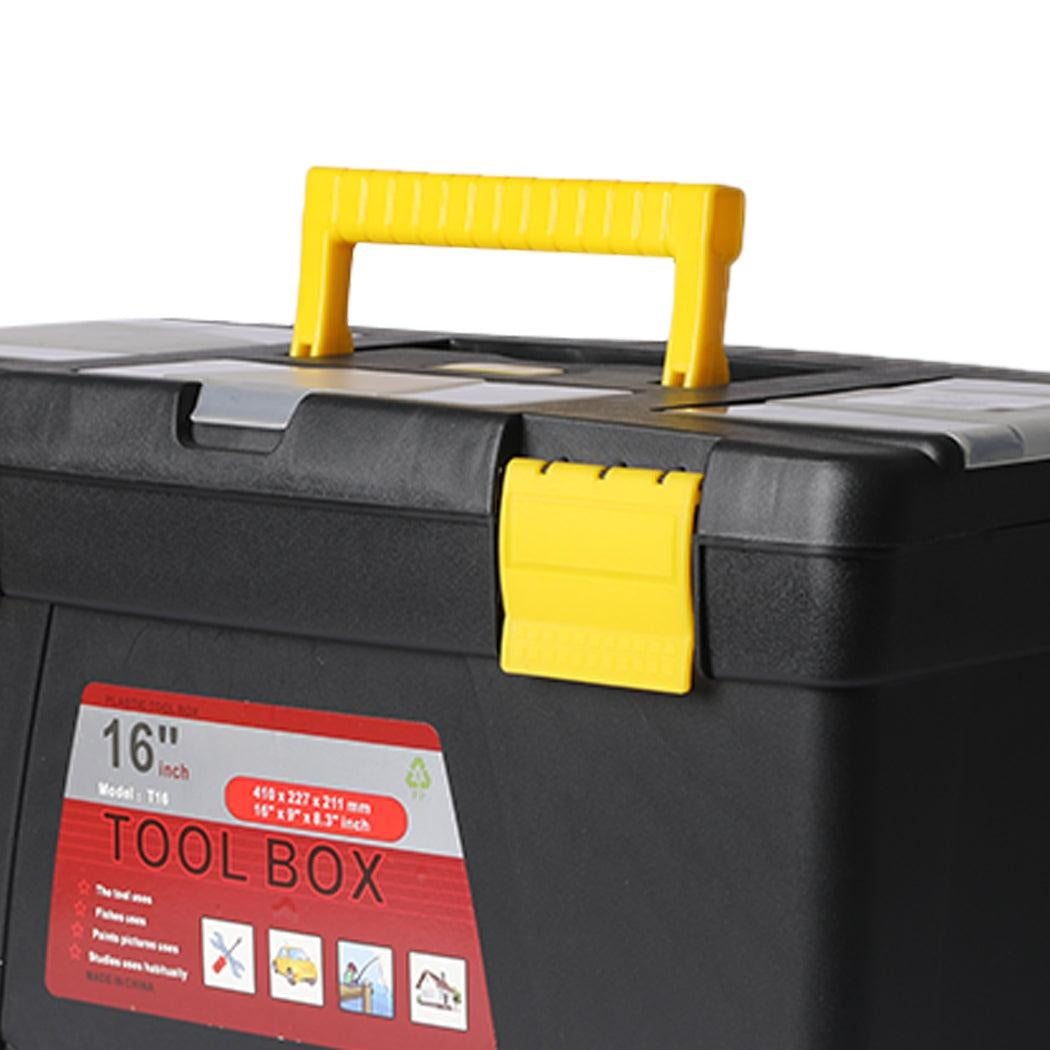 3 Piece Tool Boxes Set Organiser Trays Chest DIY Garage Toolbox Case Storage Bag Deals499