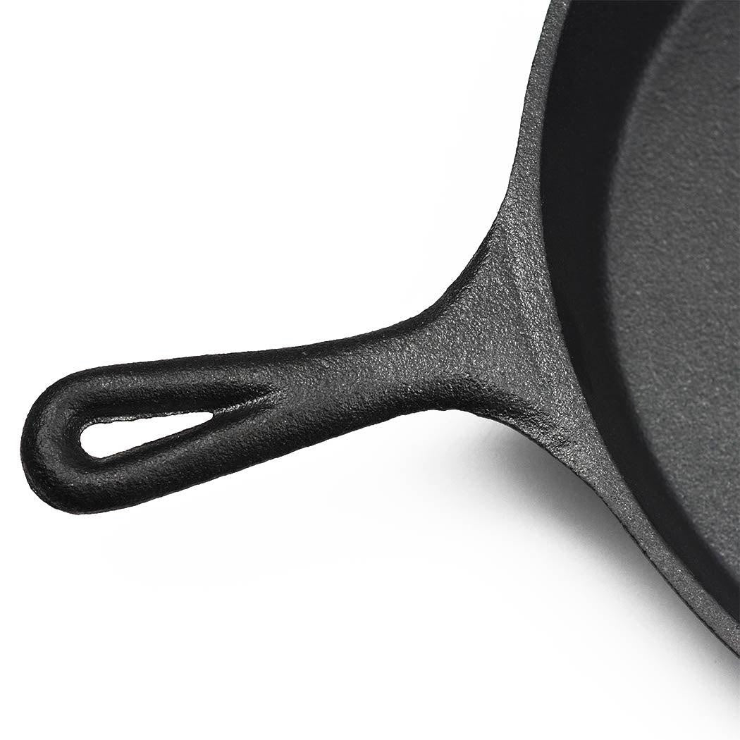 30cm Cast Iron Skillet / Fry Pan 12 Inch Pre Seasoned Oven Safe Cooktop & BBQ Deals499