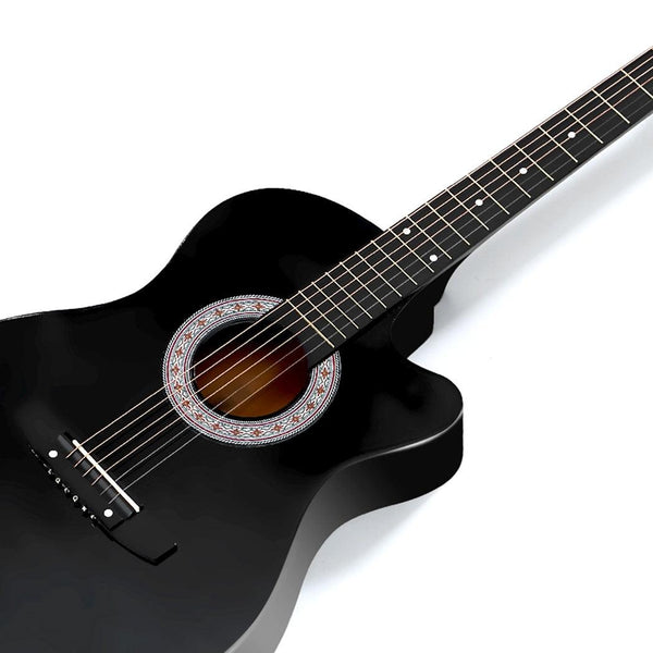 BoPeep 41 Inch Wooden Folk Acoustic Guitar Classical Cutaway Steel String w/ Bag Deals499