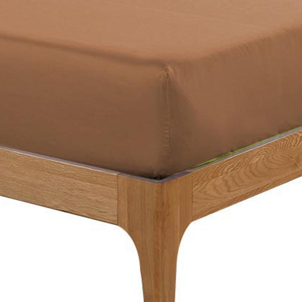 DreamZ Ultra Soft Fitted Bed Sheet with one Pillow Case King Single Chocolate Deals499