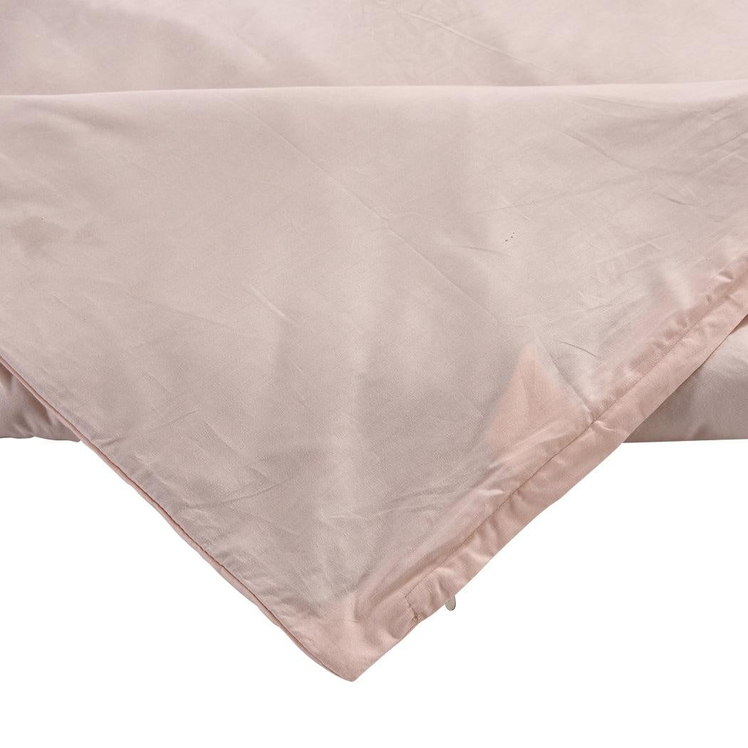 DreamZ 121x92cm Cotton Anti Anxiety Weighted Blanket Cover Protector Beige DreamZ