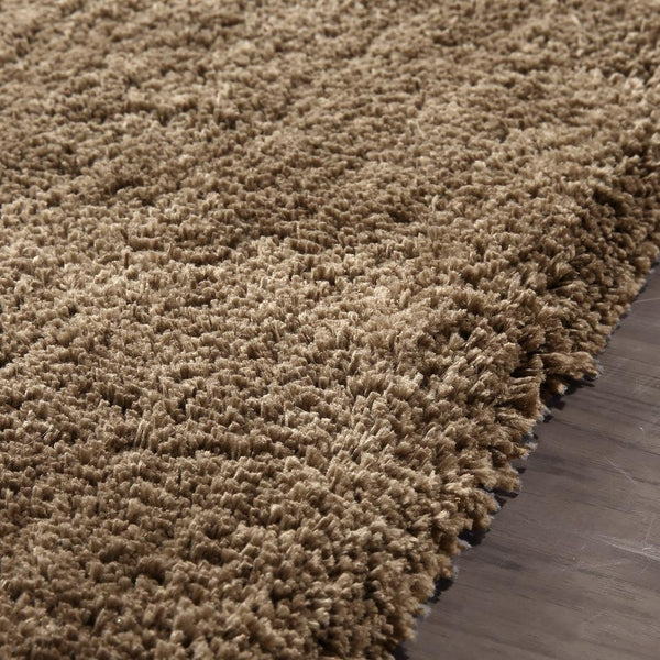 Ultra Soft Anti Slip Rectangle Plush Shaggy Floor Rug Carpet 120x170cm Taupe Deals499