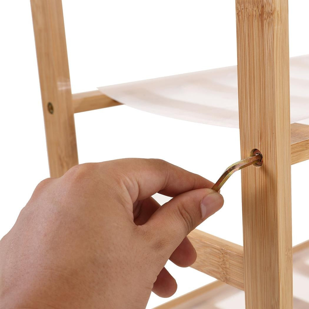 Levede 10 Tiers 80cm Wide Bamboo Shoe Rack Storage Wooden Organizer Shelf Stand Deals499