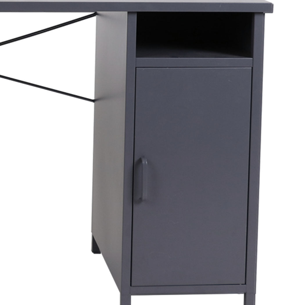 Office Computer Desks Metal Laptop Study Table Home Storage Workstation Shelf Deals499