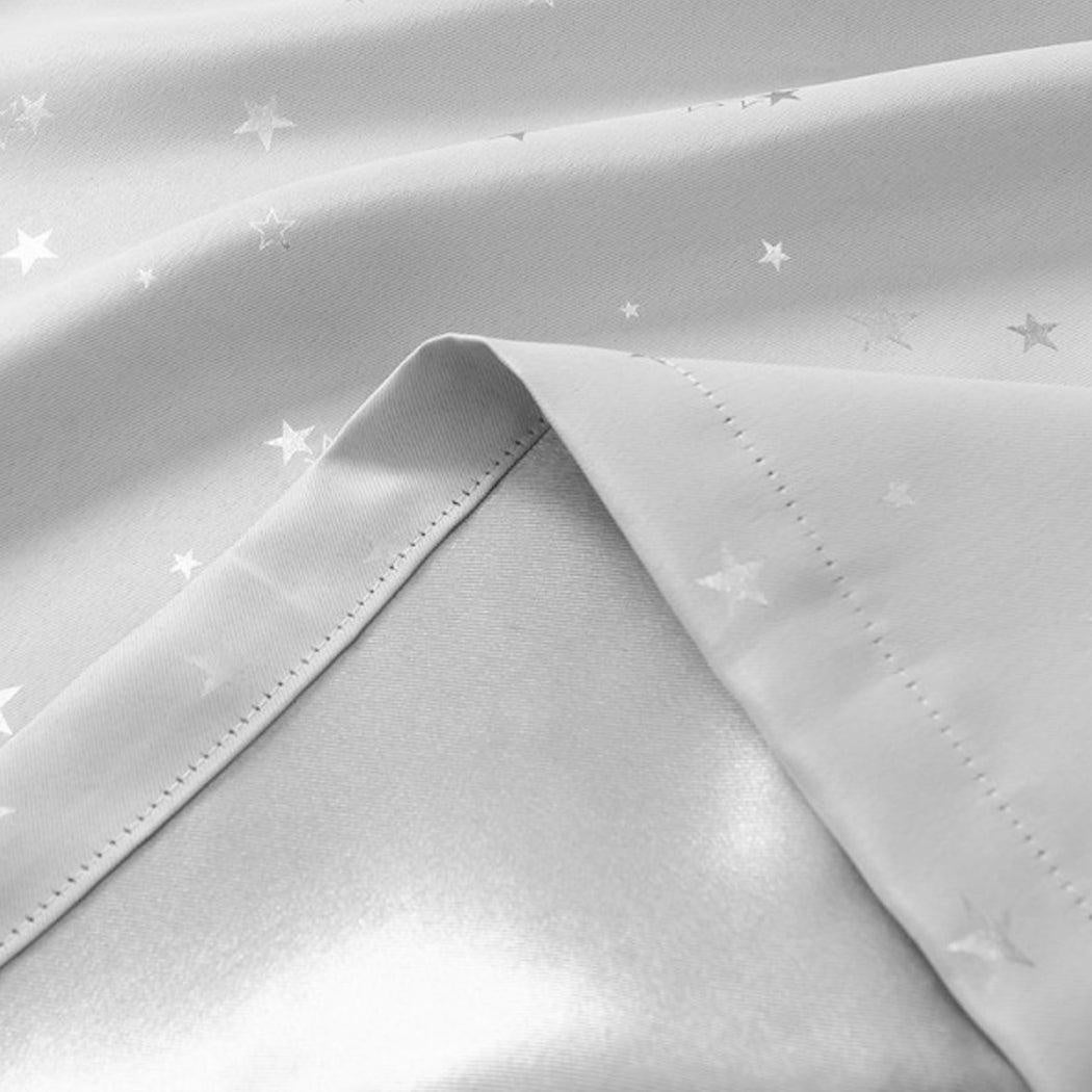 Star Blockout Blackout Curtains 3 Layers Eyelet Pure Fabric Room Darkening Deals499
