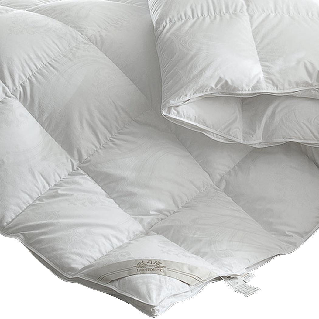 DreamZ 500GSM All Season Goose Down Feather Filling Duvet in Super King Size Deals499