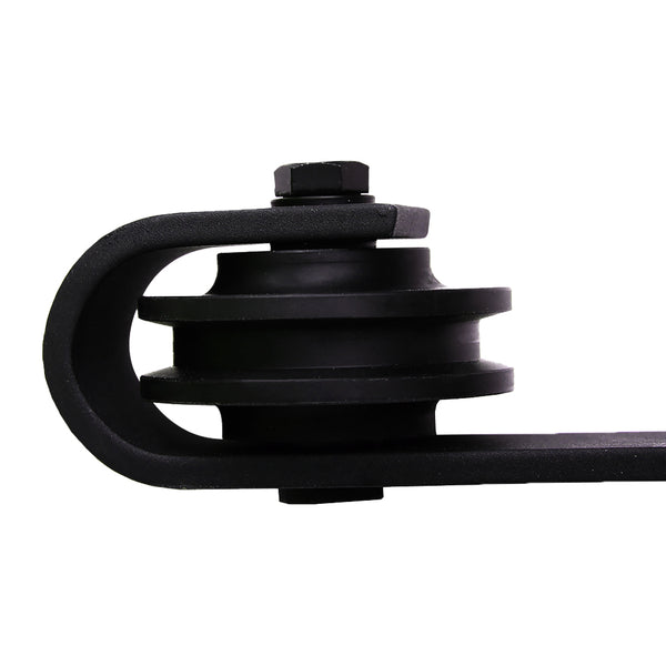 2M Antique Classic Style Single Sliding Barn Door Hardware Track Roller Kit Deals499