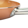 Frypan Frying Pan Non Stick Stainless Steel Fry Pans Lid Cover Cookware Set 3PCS Deals499