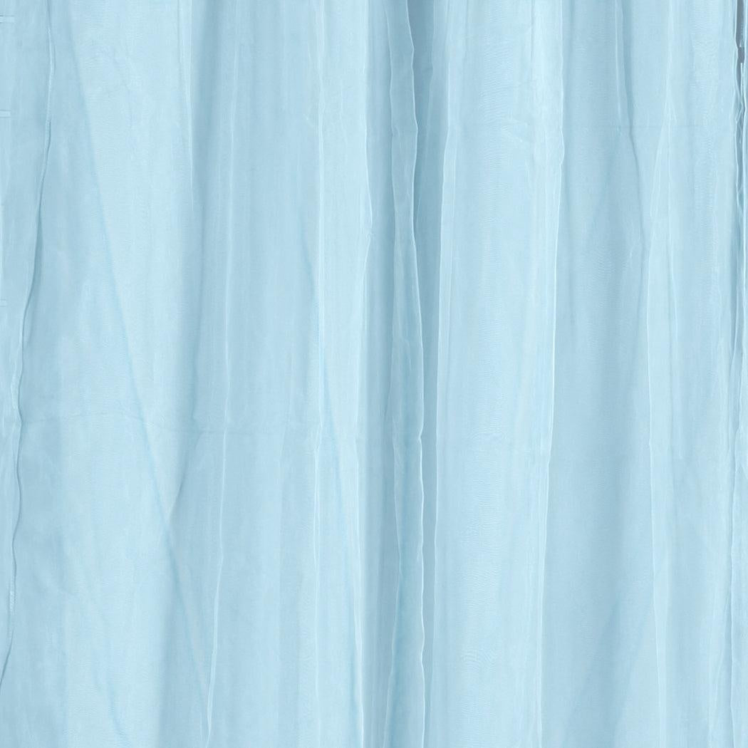 2x Blockout Curtains Panels 3 Layers with Gauze Darkening 140x230cm Turquoise Deals499