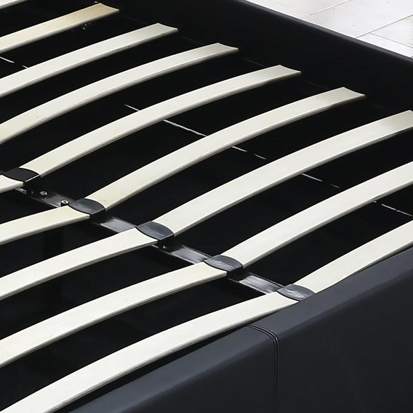 Levede Bed Frame Gas Lift Leather Base Mattress Storage King Single Size Black Deals499