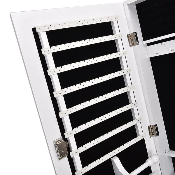 Levede Mirror Jewellery Standing Cabinet Makeup Storage Jewelry Organiser Box Deals499