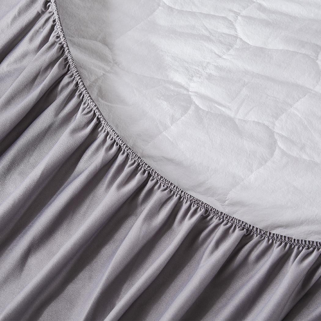 Dreamz Mattress Protector Topper Bamboo Charcoal Pillowtop Waterproof Single Deals499