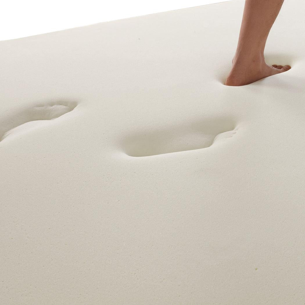 DreamZ 7cm Memory Foam Bed Mattress Topper Polyester Underlay Cover Queen Deals499