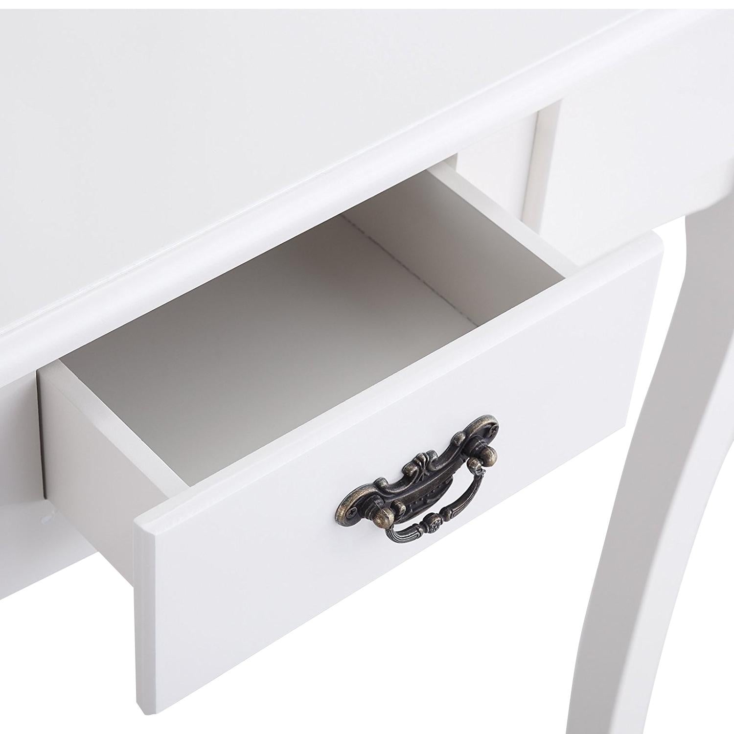 Levede Dressing Table Stool Mirror Makeup Jewellery Organizer Drawer Cabinet Deals499