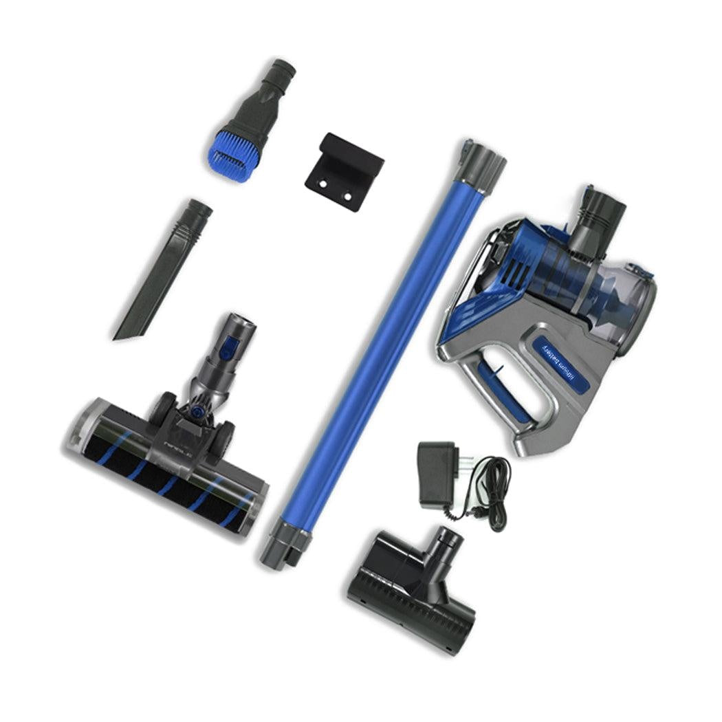 150W Handheld Vacuum Cleaner Cordless Stick Vac Bagless Rechargeable Wall Mounted Blue Deals499