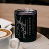 Lake Charles - Louisiana Map Insulated Cup in Matte Black Cyan Castor