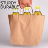 50x Brown Paper Bag Kraft Eco Recyclable Gift Carry Shopping Retail Bags Handles Deals499