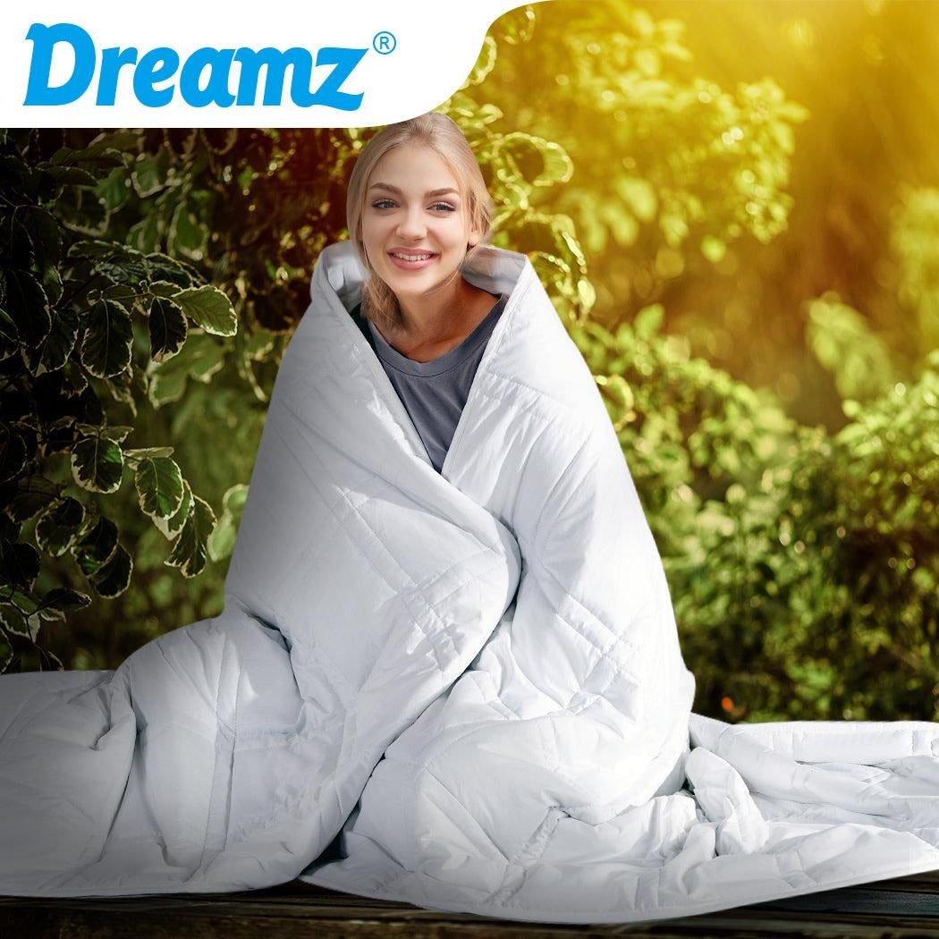 DreamZ Weighted Blanket Summer Cotton Heavy Gravity Kids Deep Relax Relief 2.3KG Deals499
