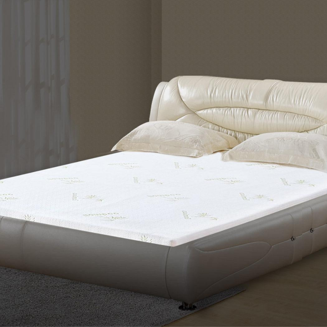 DreamZ 8cm Thickness Cool Gel Memory Foam Mattress Topper Bamboo Fabric Double Deals499
