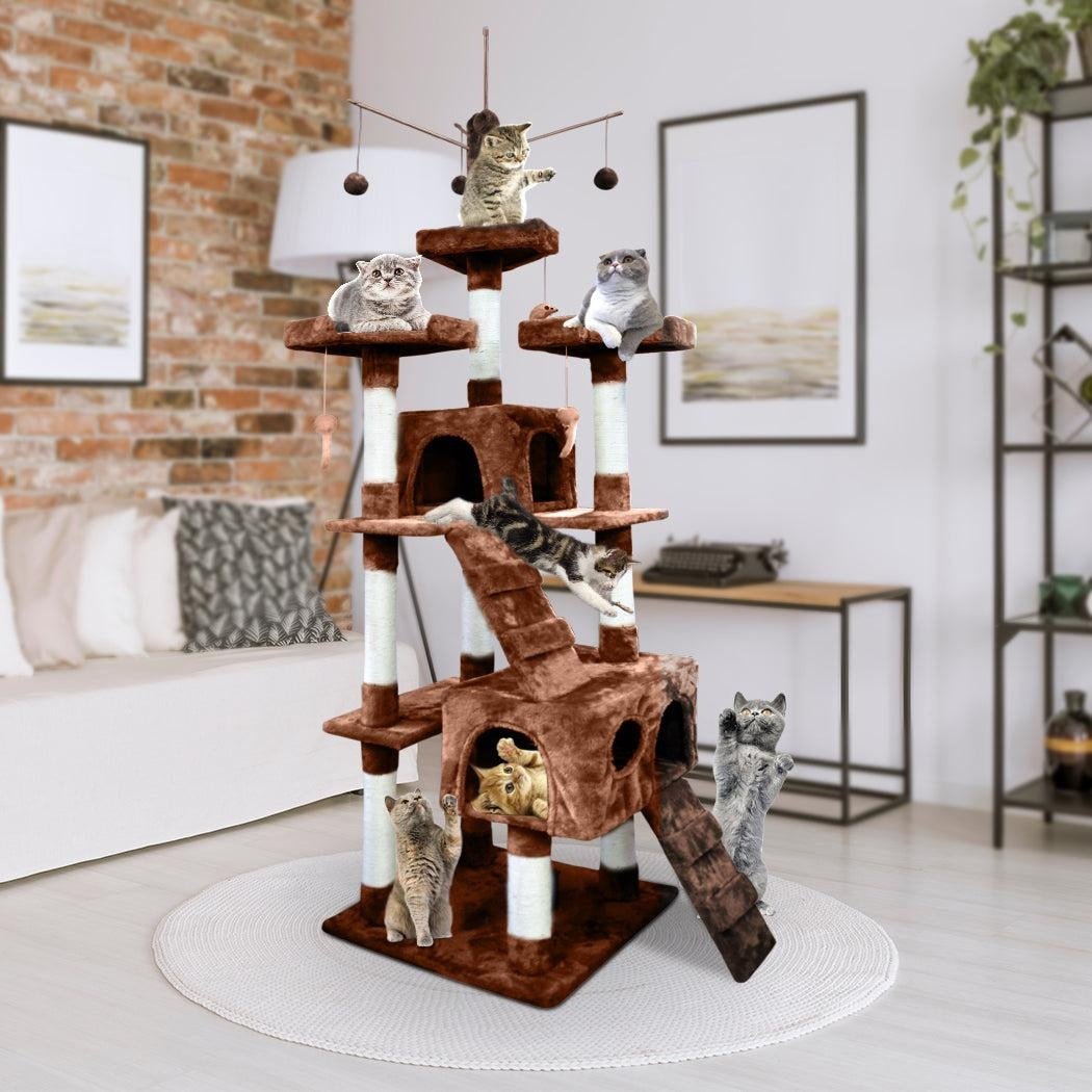 PaWz 2.1M Cat Scratching Post Tree Gym House Condo Furniture Scratcher Tower Deals499