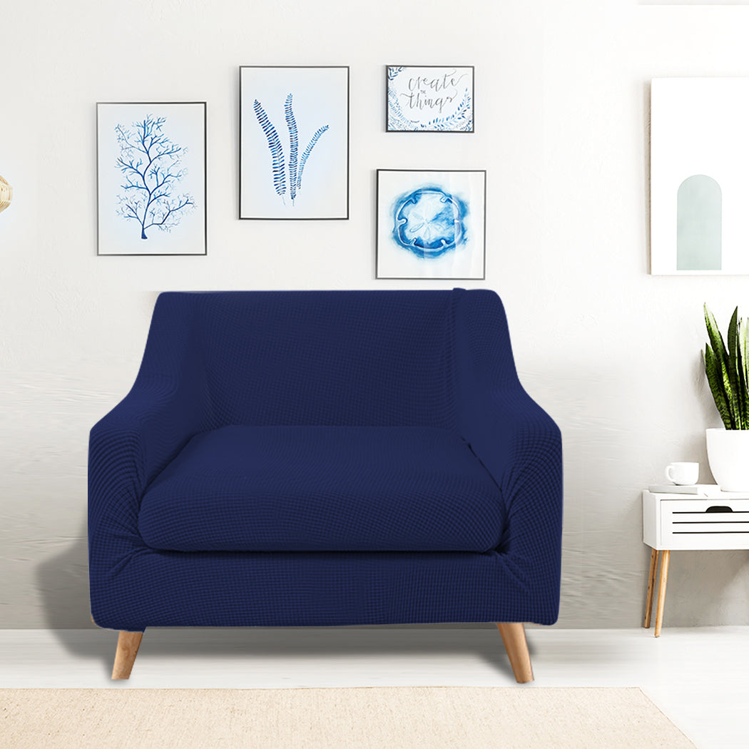 DreamZ Couch Sofa Seat Covers Stretch Protectors Slipcovers 1 Seater Navy Deals499