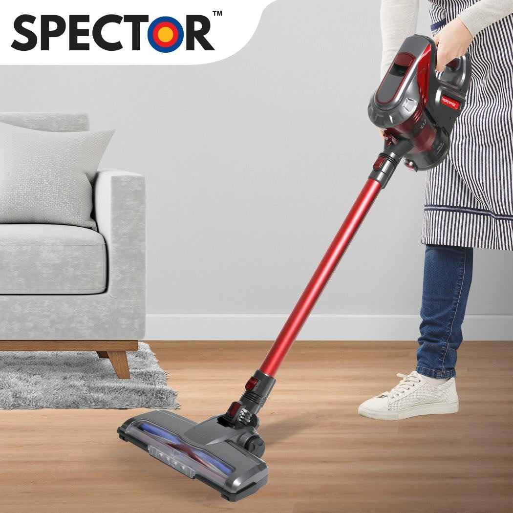150W Handheld Vacuum Cleaner Cordless Stick Vac Bagless Rechargeable Wall Mounted Red Deals499
