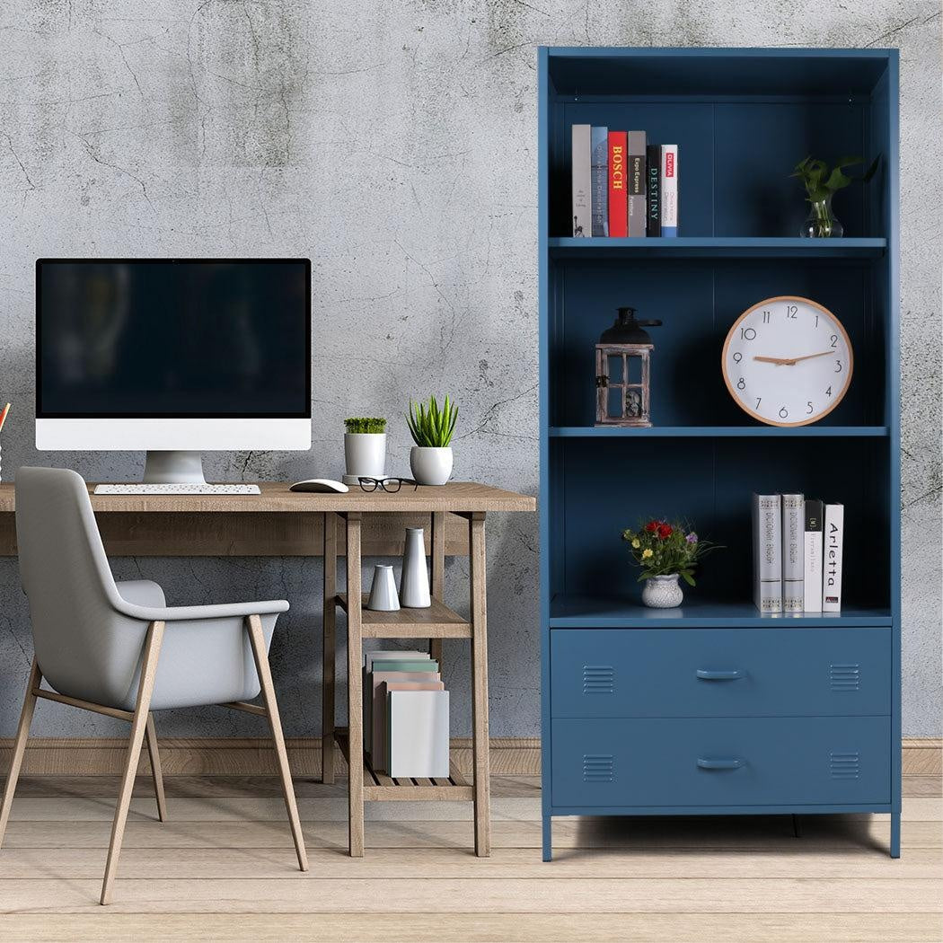 Bookshelf Bookcase Storage Display Shelf Cabinet Home Office Stand Steel Rack Deals499