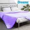 DreamZ 121x91cm Anti Anxiety Weighted Blanket Blankets Bamboo Cover Only Purple DreamZ
