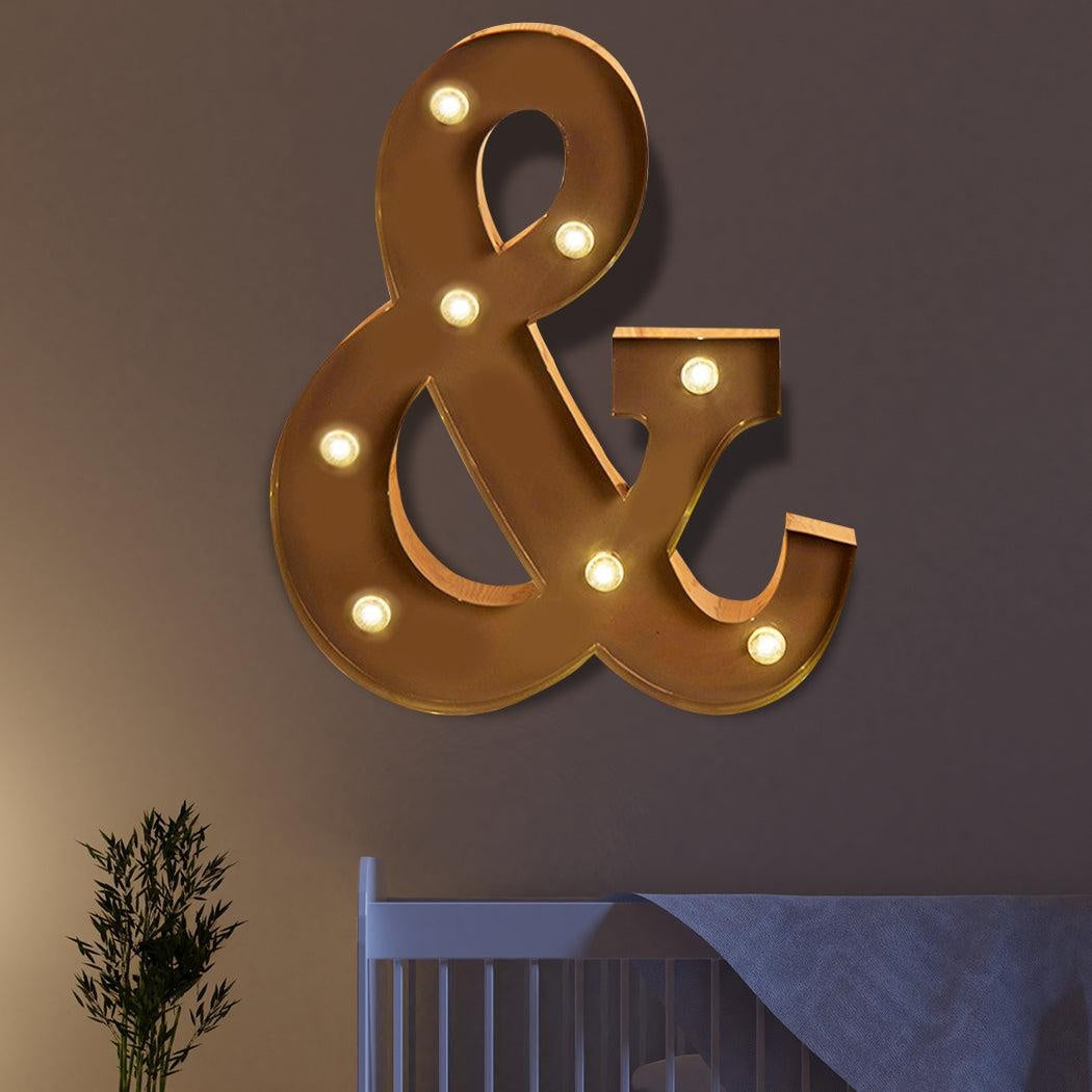 LED Metal Letter Lights Free Standing Hanging Marquee Party D?cor Letter And Deals499