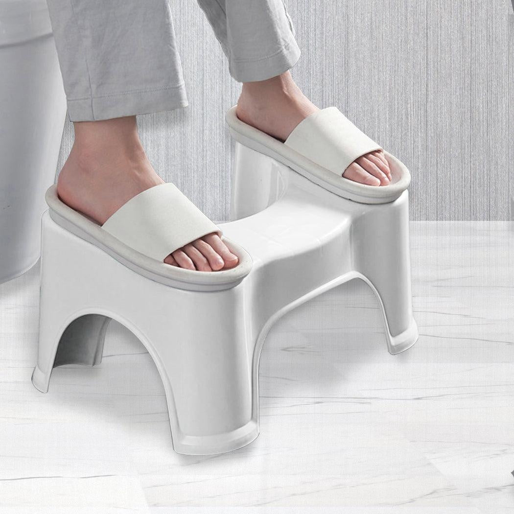 2x Toilet Step Stool Bathroom Potty Squat Aid for Constipation Relief Deals499